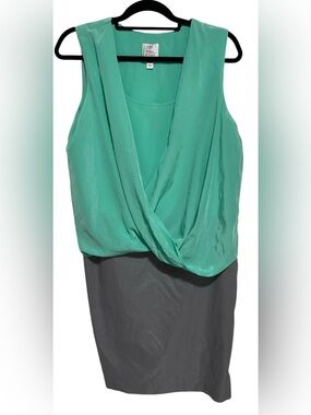 Suzi Chin for Maggy Boutique 100% Silk Sleeveless Shift Dress – Size 12
